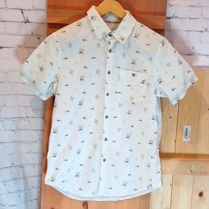 Mens Free Planet Short Sleeve Shirt Size Medium E… - image 1